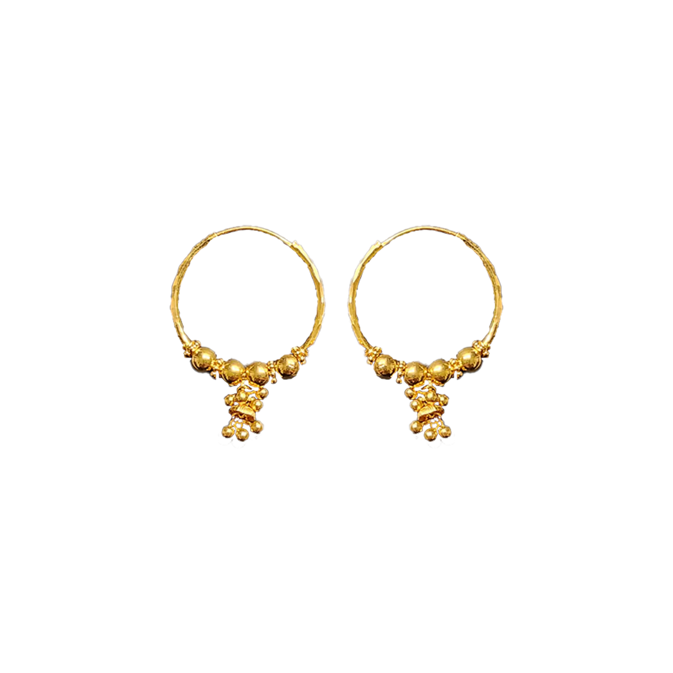 Gold Bali in 22 KT gold-7.690 91.6 Purity (TG-607) (Hallmarked)