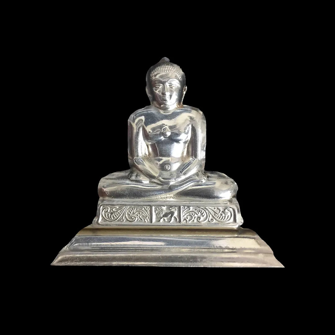 Code-1 Mahaveer swami God Idol in silver 4 pcs, 21 Grams