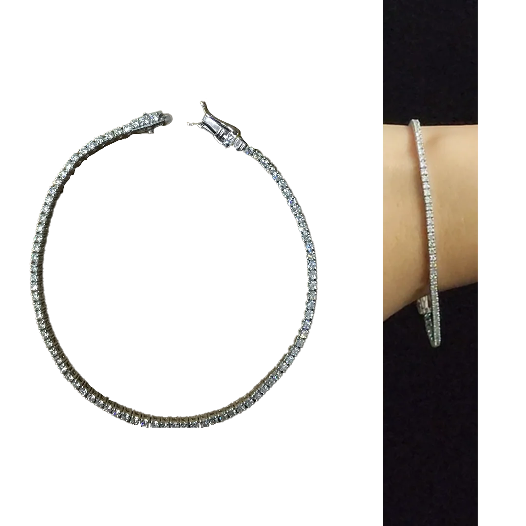 (BRD-2) Diamond Ladies Tennis Bracelets Gold,18Kt 6.830 grams, Diamond - 2.08 CT (Hallmarked)
