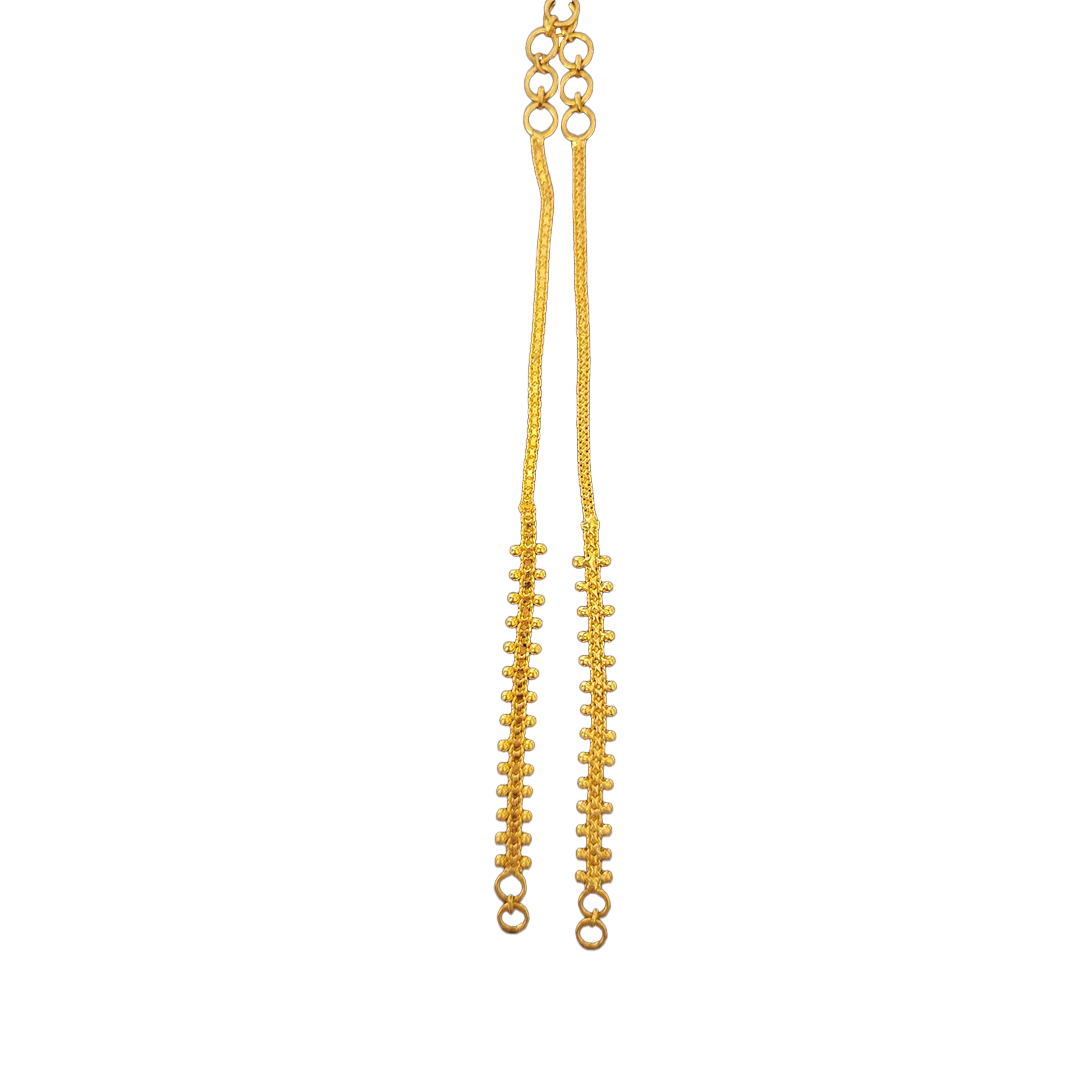 (CG-768) Ear Chain in 22 CT Gold 4.934 in 981.6 Purity