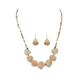 Flower Pendant, Earring - 1.900 Grams 18CT