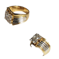 Gents Ring with AD 10.800 grams, 14KT Gold (GRG-111)