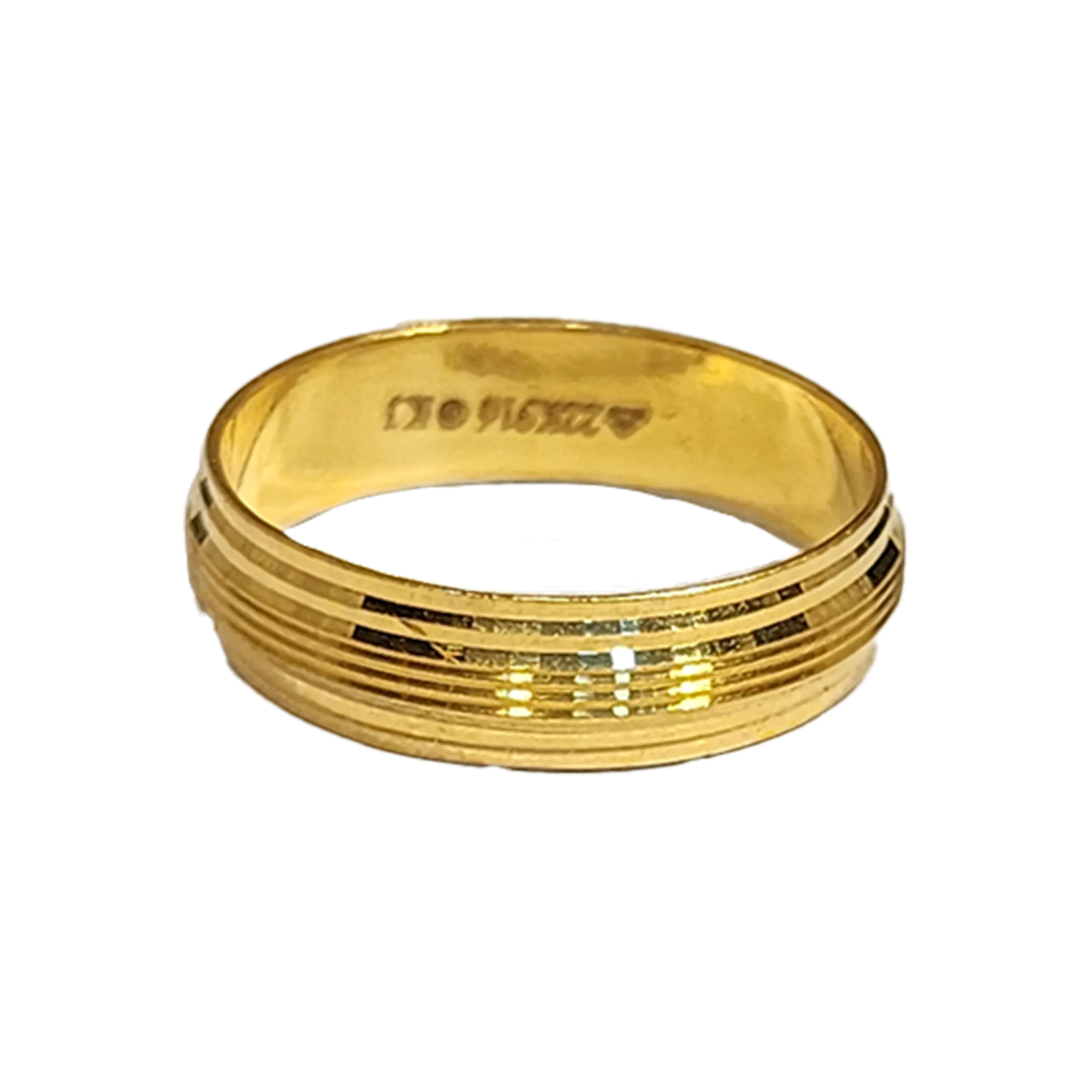 Gold Band in 22ct 3.574 Grms, 91.6 Purity, (GRG-167)