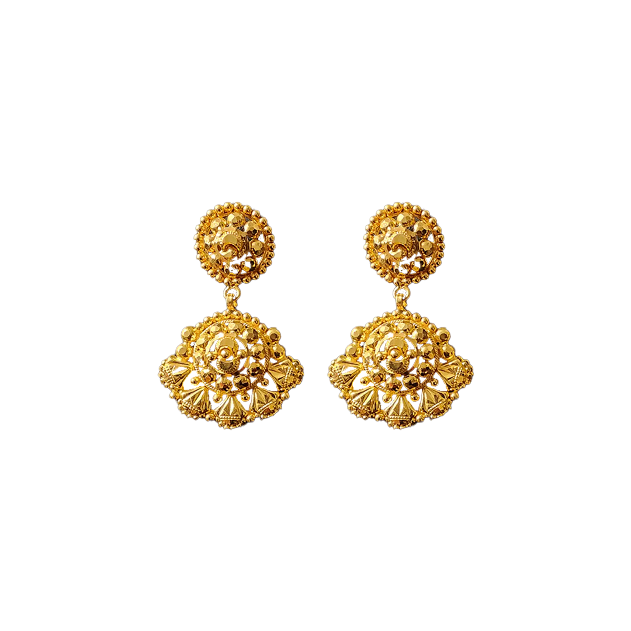 Gold Earring in 22 CT Hallmarked (TG-697 , 7.718grams in 22 KT 91.6 Purity)