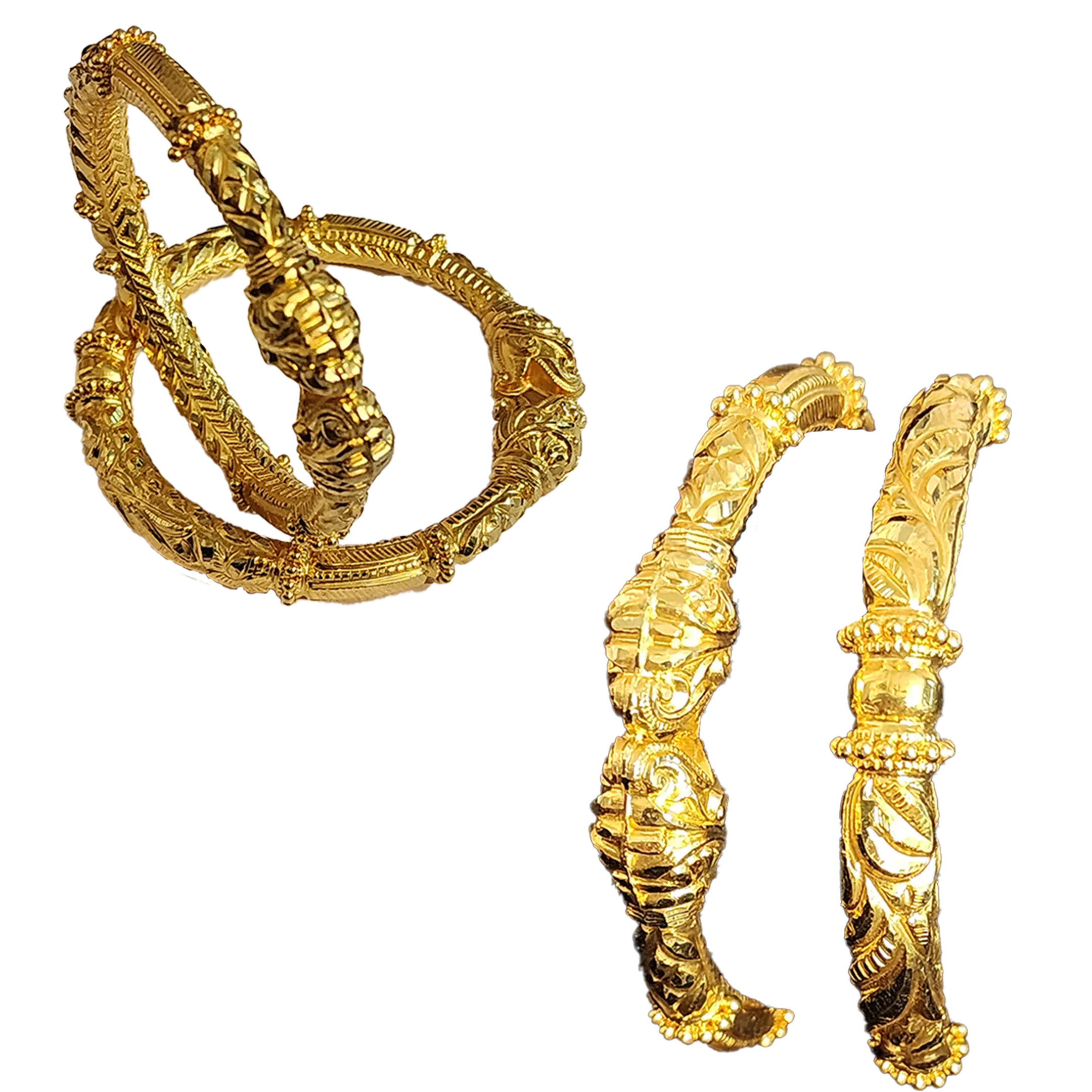 Gold kara in 22 CT Hallmarked ( 46.353 grams, 91.6 purity) (KG-128)