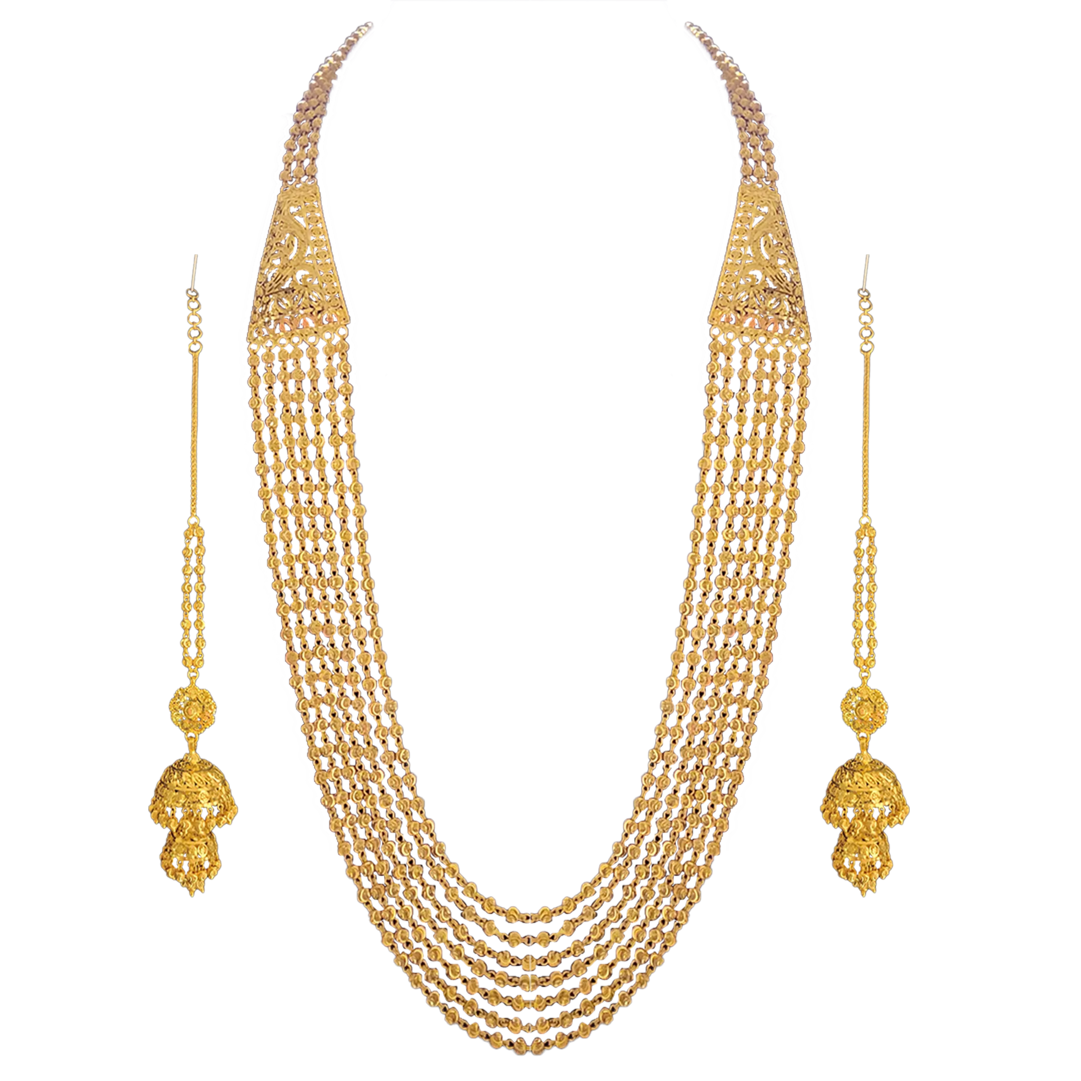 Gold Necklace 96.000 Gold earring 38.903 Hallmarked (MSG-306 and Earring MSG-306-A)