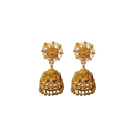Gold Jhumkas in 22 CT Hallmarked (TG-720, 14.465 Grams, 91.6 Purity)