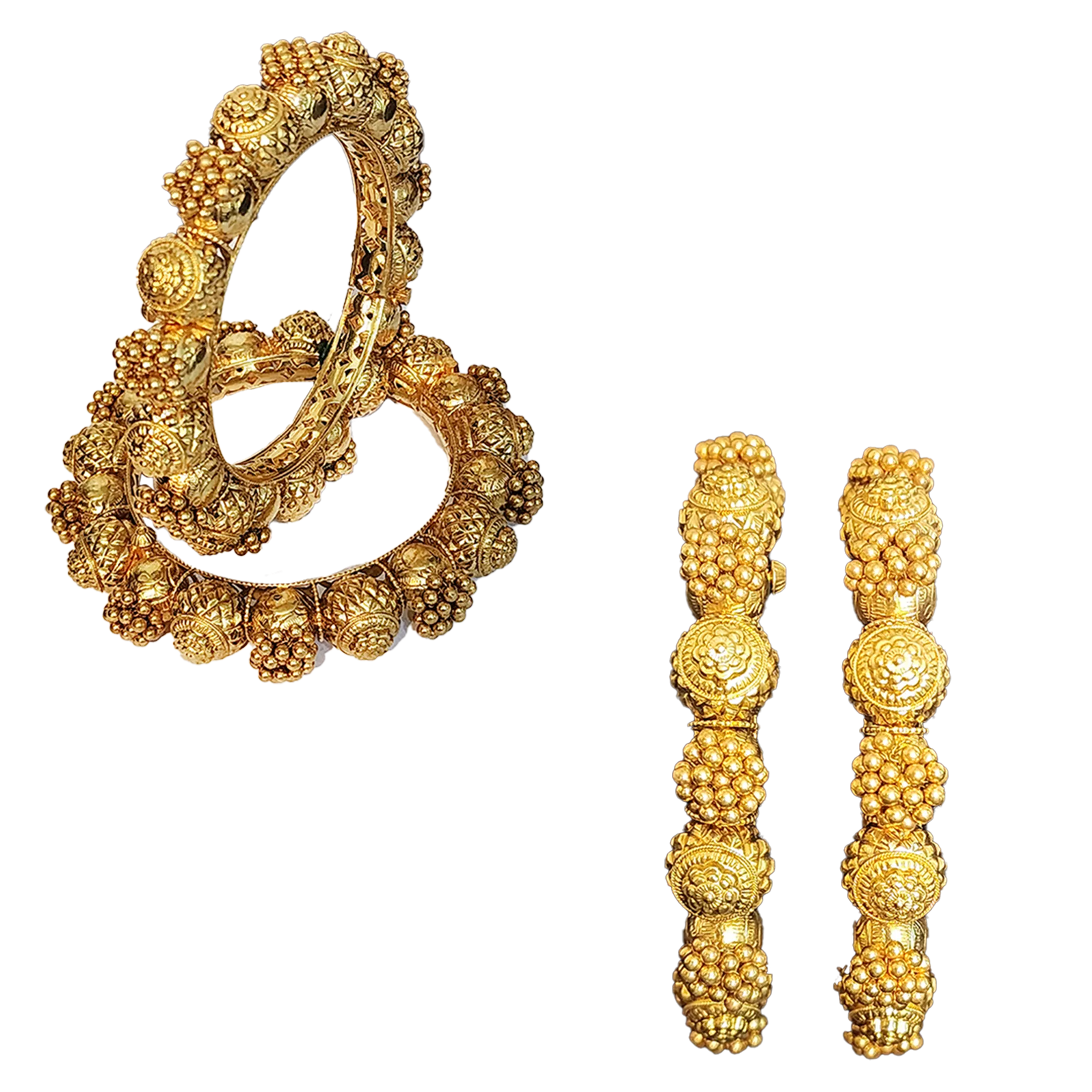 Gold Kara in 22 CT Hallmarked 92.280, 91.6 purity) (KG-138)