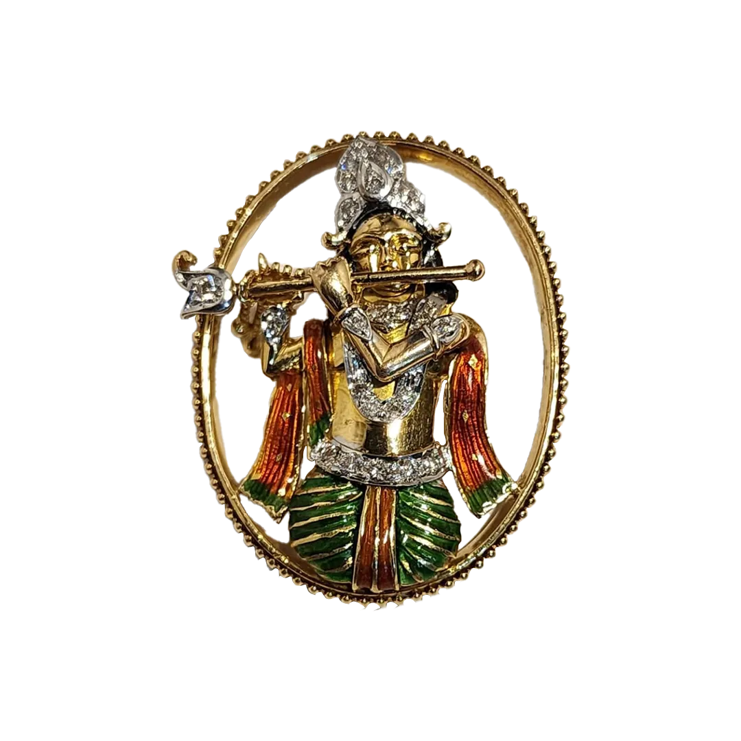 (PD-24) Krishna Ji Diamond-0.26 Ct Gold-14 Kt-11.550