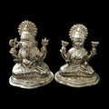 (LG-3) Laxmi and Ganesh Idols in Silver, 185 Grams Pair
