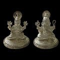 (LG-4) Laxmi and Ganesh Idols in Silver, 306 Grams pair