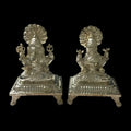 (LG-6) Laxmi and Ganesh Idols in Silver, 222 Grams pair