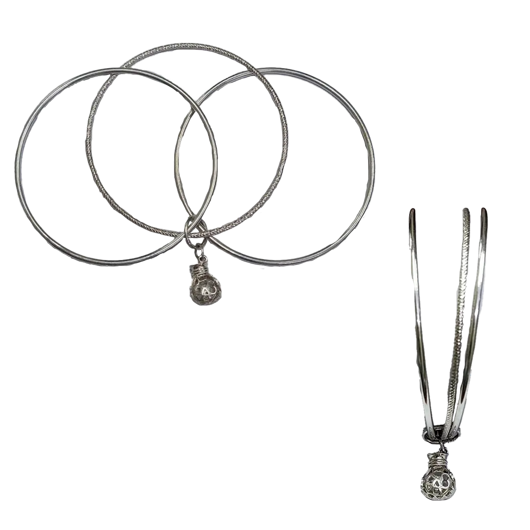 Silver Ladies Kara ( LK-15, 9 grams, 92.5% )