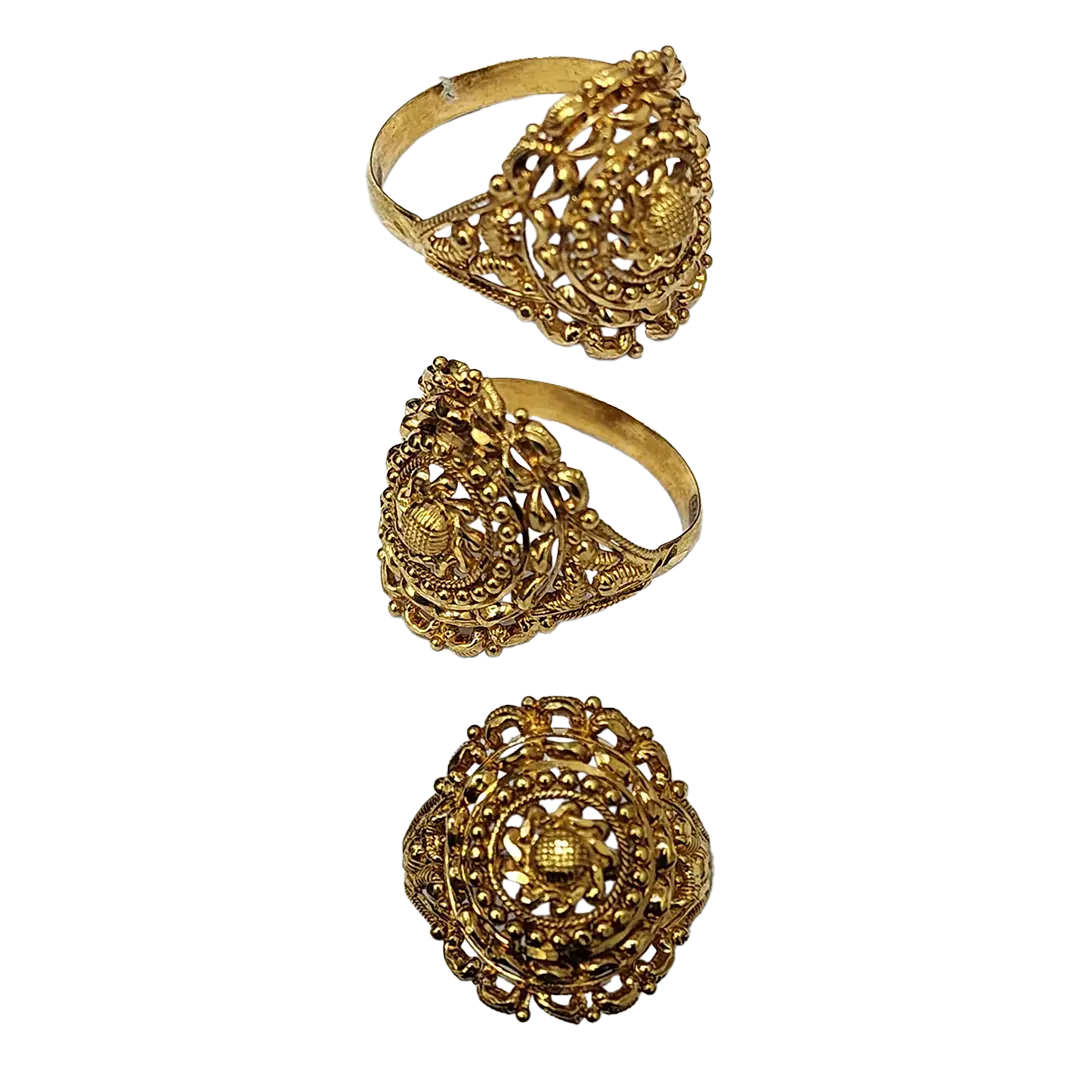 (LRG-322) Gold Ladies Ring , 3.314 Grams 22 CT