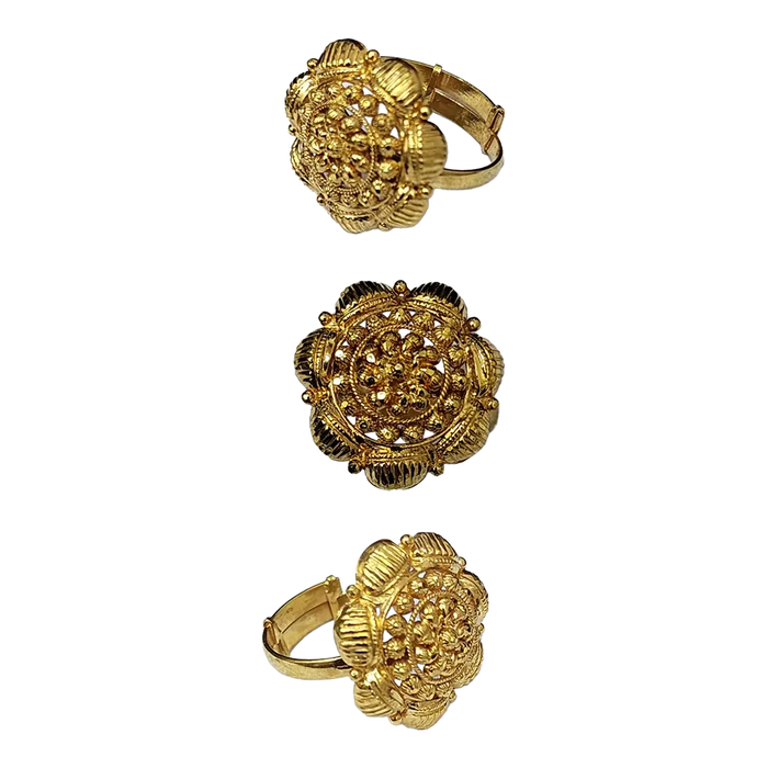 (LRG-325) Gold Ladies Ring , 3.673 Grams 22CT