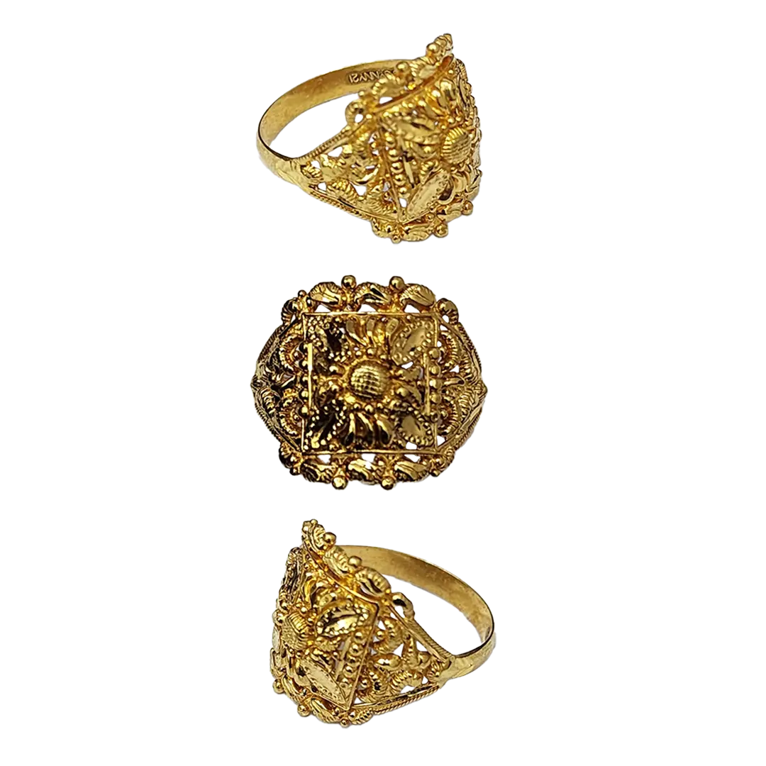 (LRG-327) Gold Ladies Ring , 3.305 Grams 22 CT