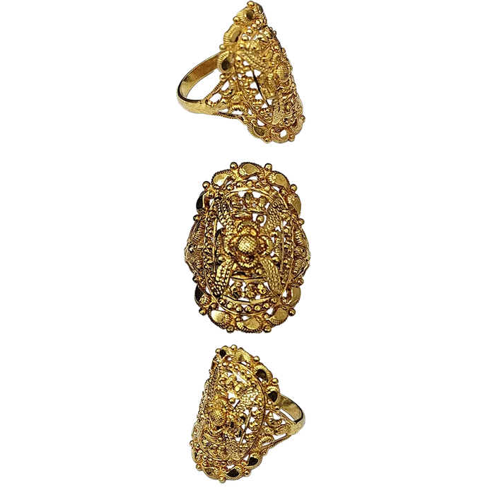 (LRG-328) Gold Ladies Ring , 4.127 Grams 22 CT