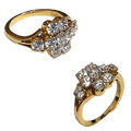 Ladies ring with AD 5.390 Grms, 14kt gold, (LRG-230)