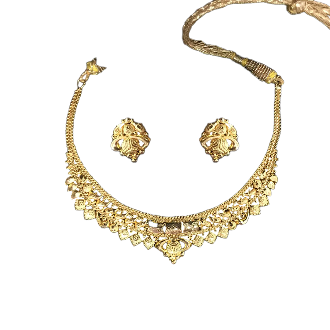 Gold Necklace Set (MSG-300,12.675 grams, TG-748, 3.650 Grams)