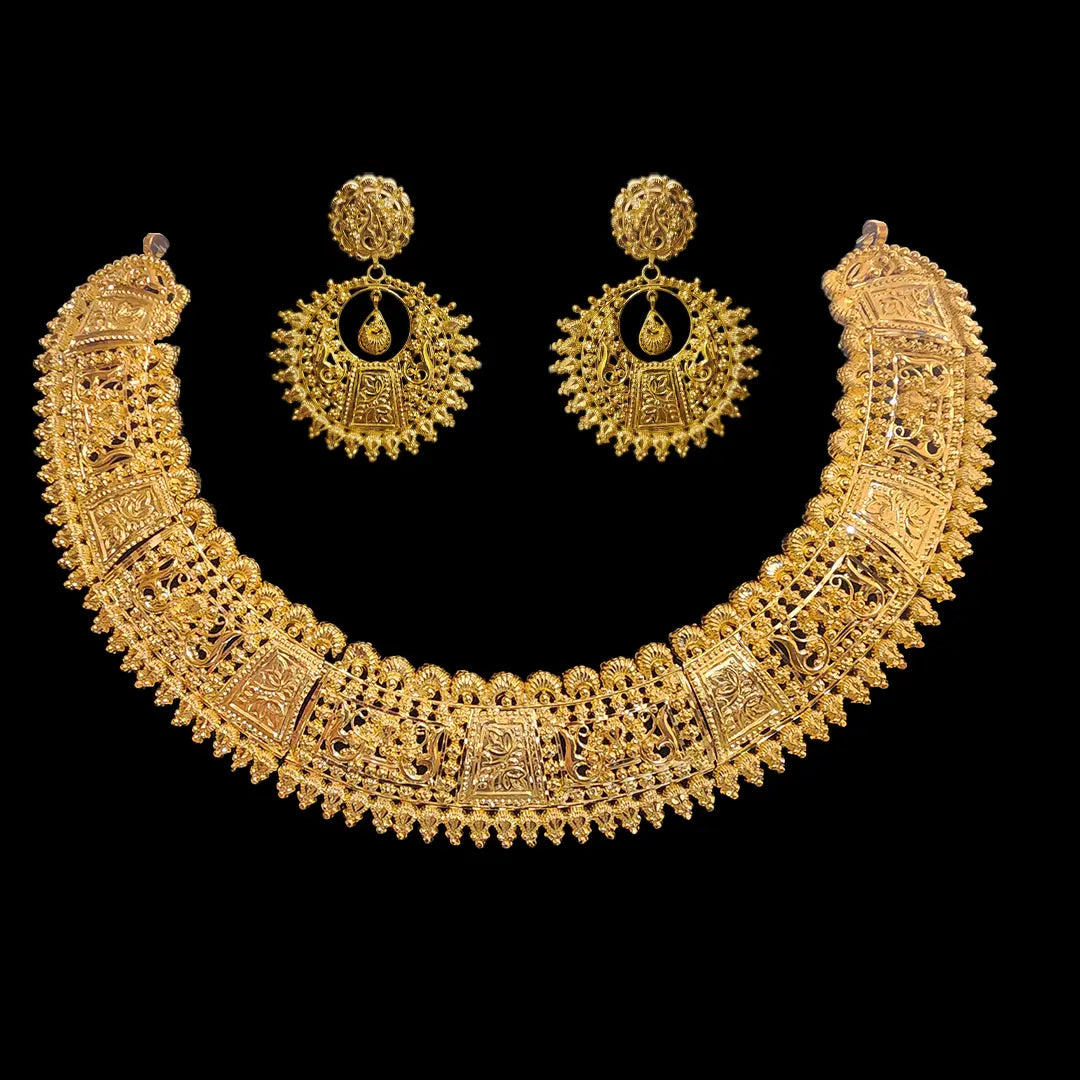 (MSG-308) Gold Set , Gold 29.600, 22 KT) Gold Earring MSG 308-A (Gold 13.900 22KT)