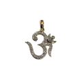 (PD-130) Om pendant Diamond -0.72CT, Gold-14kt -3.240