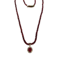 (PD-223) Diamond-0.71, Gold-3.783-14CT, Ruby-2.85CT Rs.1500 String-Rs.1500