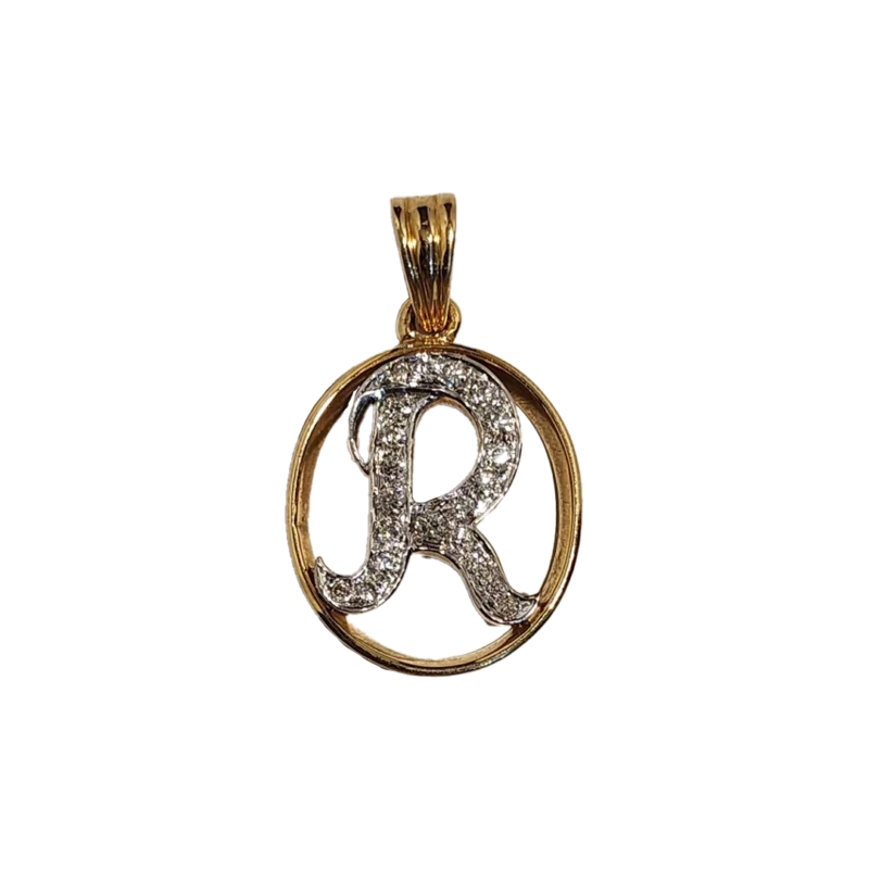 (PD-51) Pendant in Diamond -0.43 Gold -14kt -4.233 (Hallmarked)