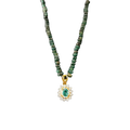 (PG-159) Pendant in gold with AD 3.017 Grams in 14 KT Gold, Cost of Pearl mala RS. 3000
