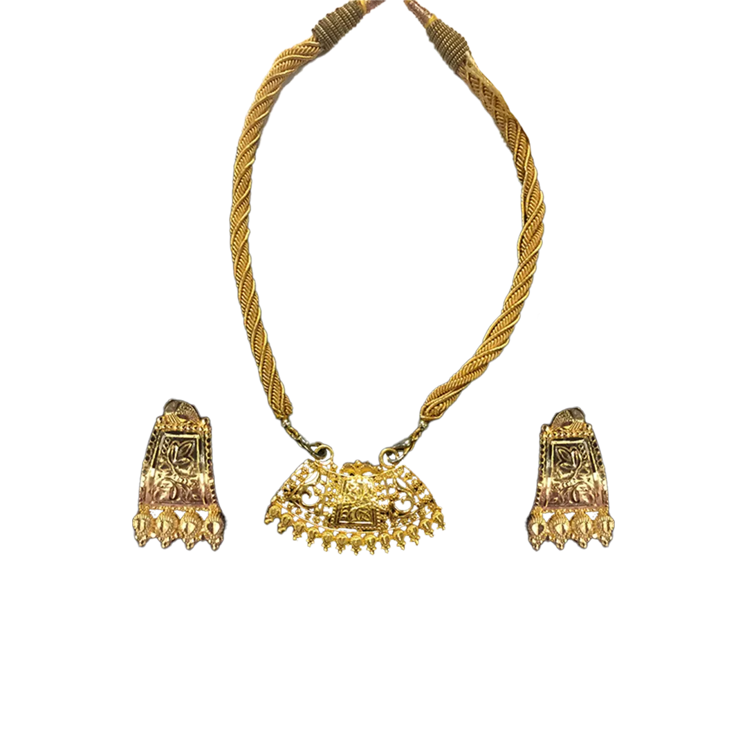 Gold Pendant Set (PG-321, 4.762 Grams, TG- 750, 2.985 Grams)