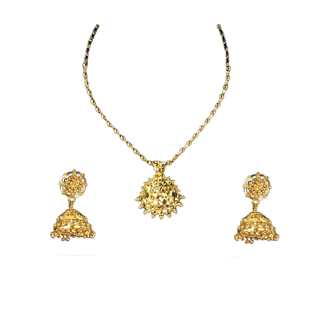 Gold Pendant Set (PG-343, 2.905 Grams, CH- 764, 6.852 Grams, TG-720, 14.465 Grams )