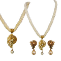 (CG-759) Chain- 6.420 Grams 18CT, Net weight of pendant and earrings - 23 Grams 18CT, Total weight - 29.420