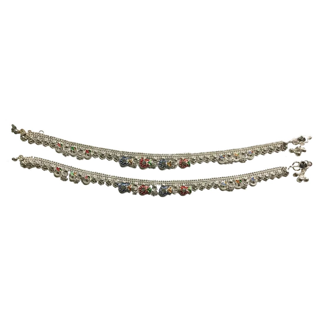 Silver Payal (PZ-28, 79 Grams)