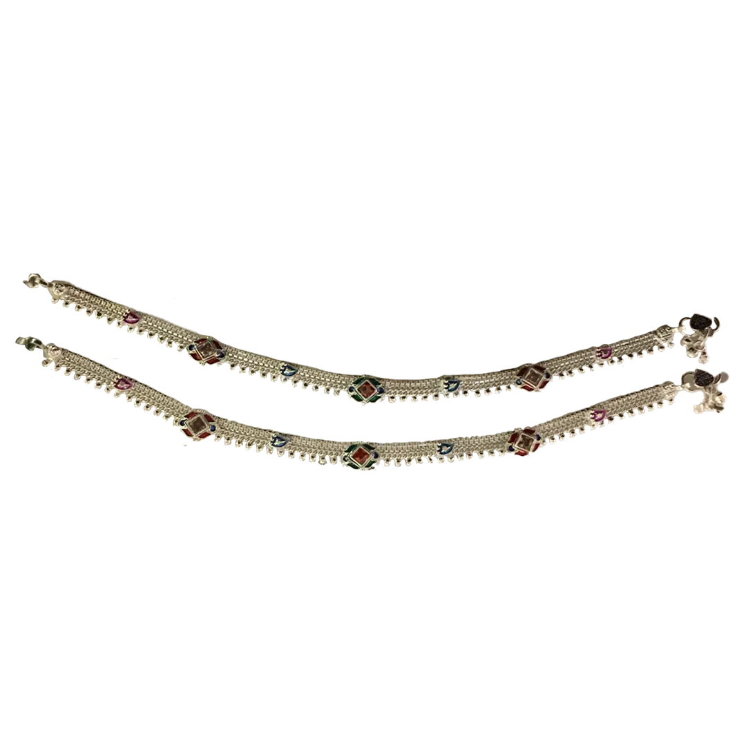 Silver Payal (PZ-41, 72 Grams)