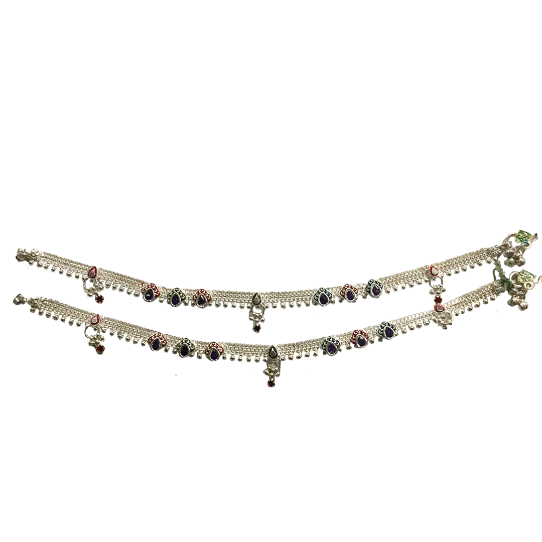 Silver Payal (PZ-43, 80 Grams)