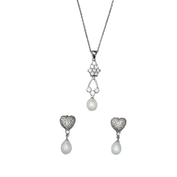 (SS-14) Pendant set in Sterling Silver 92.5% Purity with stone rs 2900