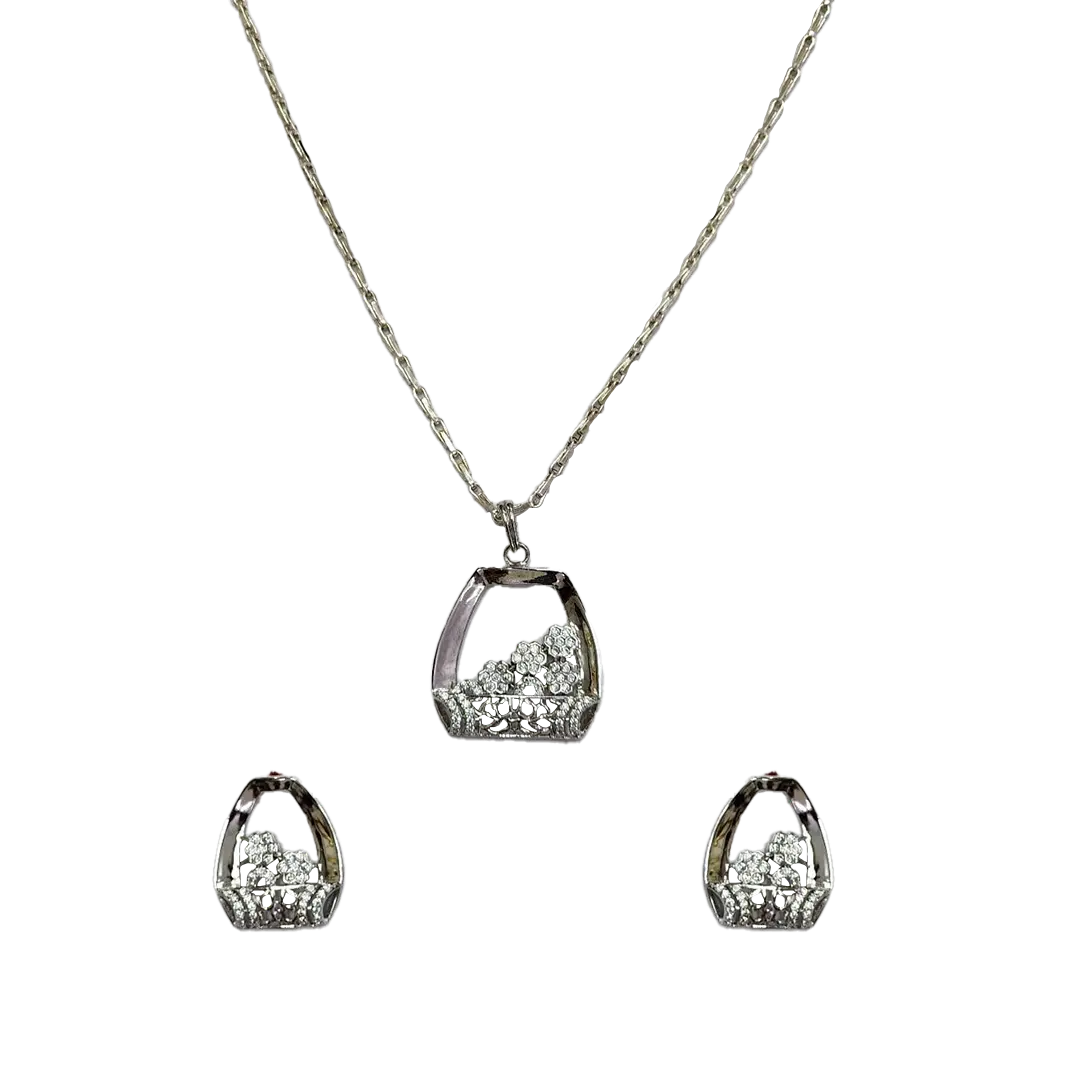 (SS-22) 11GM, Pendant set in Sterling Silver 92.5% RS. 3100