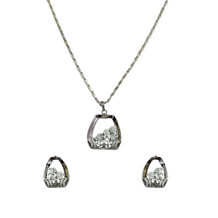 (SS-22) 11GM, Pendant set in Sterling Silver 92.5% RS. 3100