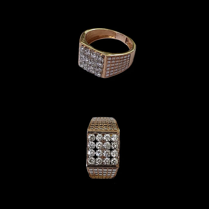 (RDG-2) Diamond Gents Ring, 5.931 (14KT) Diamond 0.75 CT