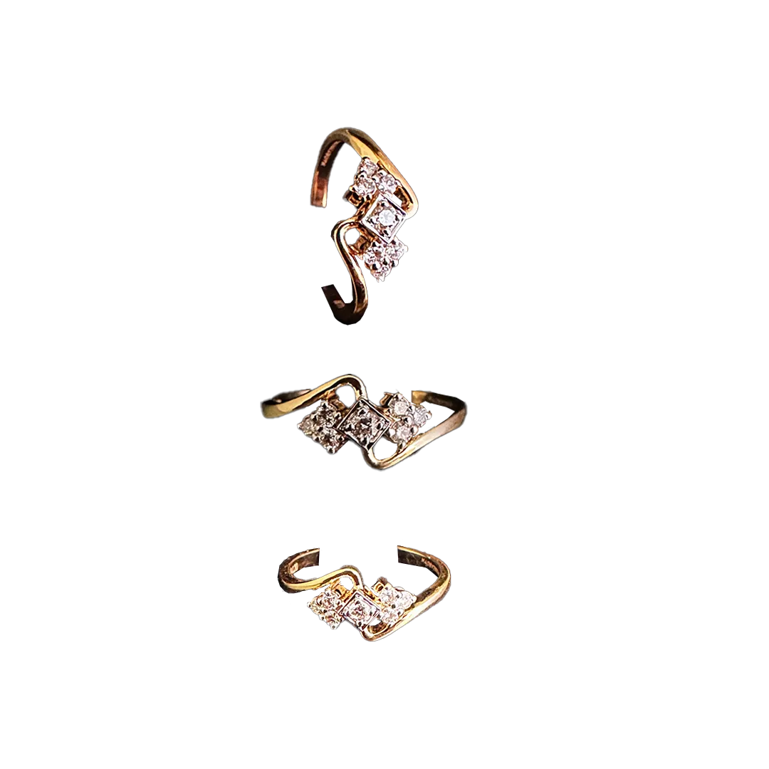 (RDG-732) Diamond Ring, Gold - 2.510 14KT, Diamond - 0.20