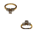 (RDL-547) Ring in Diamond (Diamond-0.72ct Gold 18 kt, 4.29 grams) (Hallmarked)
