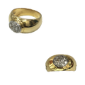 (RDL-557) Ring in Diamond (Diamond-0.41 CT Gold 14kt, 11.355) (Hallmarked)