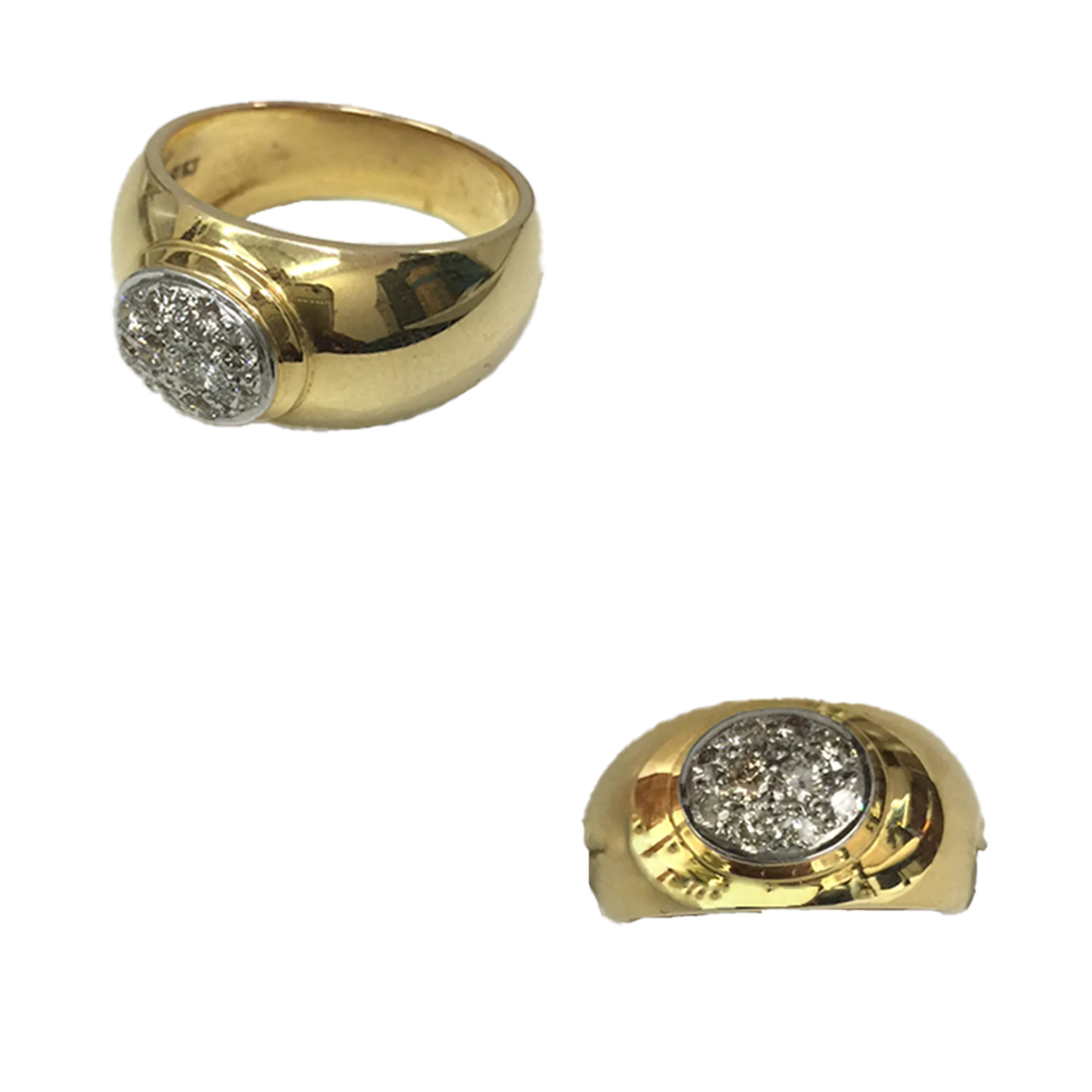 (RDL-557) Ring in Diamond (Diamond-0.41 CT Gold 14kt, 11.355) (Hallmarked)