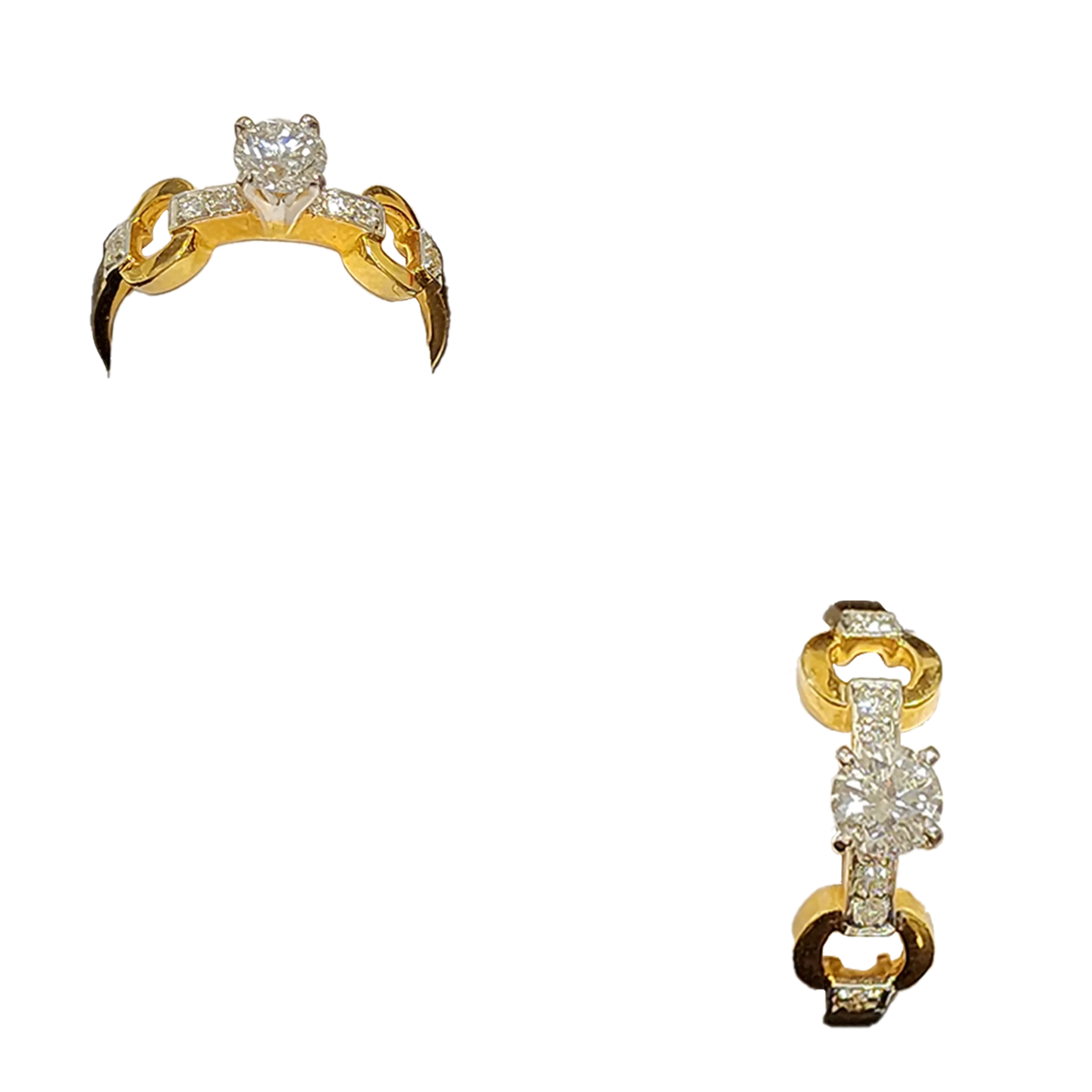(RDL-560) Ring in Diamond Diamond-0.51 CT, Gold-18kt, 3.218 Grams (Hallmarked)