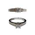 (RDL-564) Ring in Diamond (Diamond-1.31, Gold 18kt, 3.88 Grams) (Hallmarked)