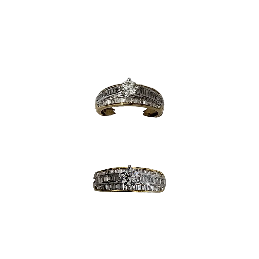 (RDL-688) Ring in Diamond (Diamond-1.21ct, Gold 18kt, 6.65 grams) (Hallmarked)