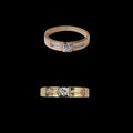 (RDL-721) Diamond Gents Ring, Gold 4.736 (18KT) Diamond 0.15 CT