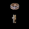 (RDL-724) Diamond Ladies Ring, Gold 5.170 (18KT) Diamond 0.84 CT