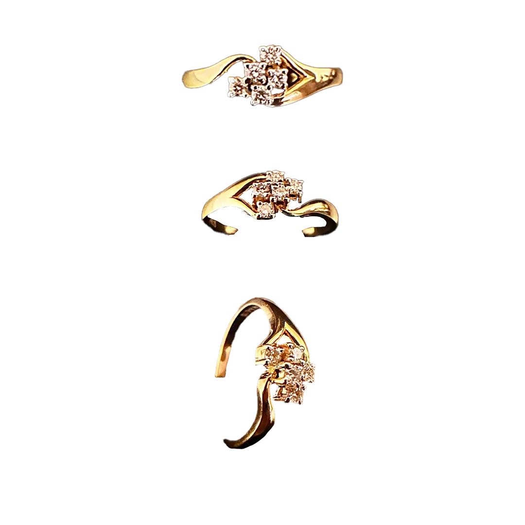 (RDL-731) Diamond Ring, Gold - 2.370 14KT, Diamond - 0.15