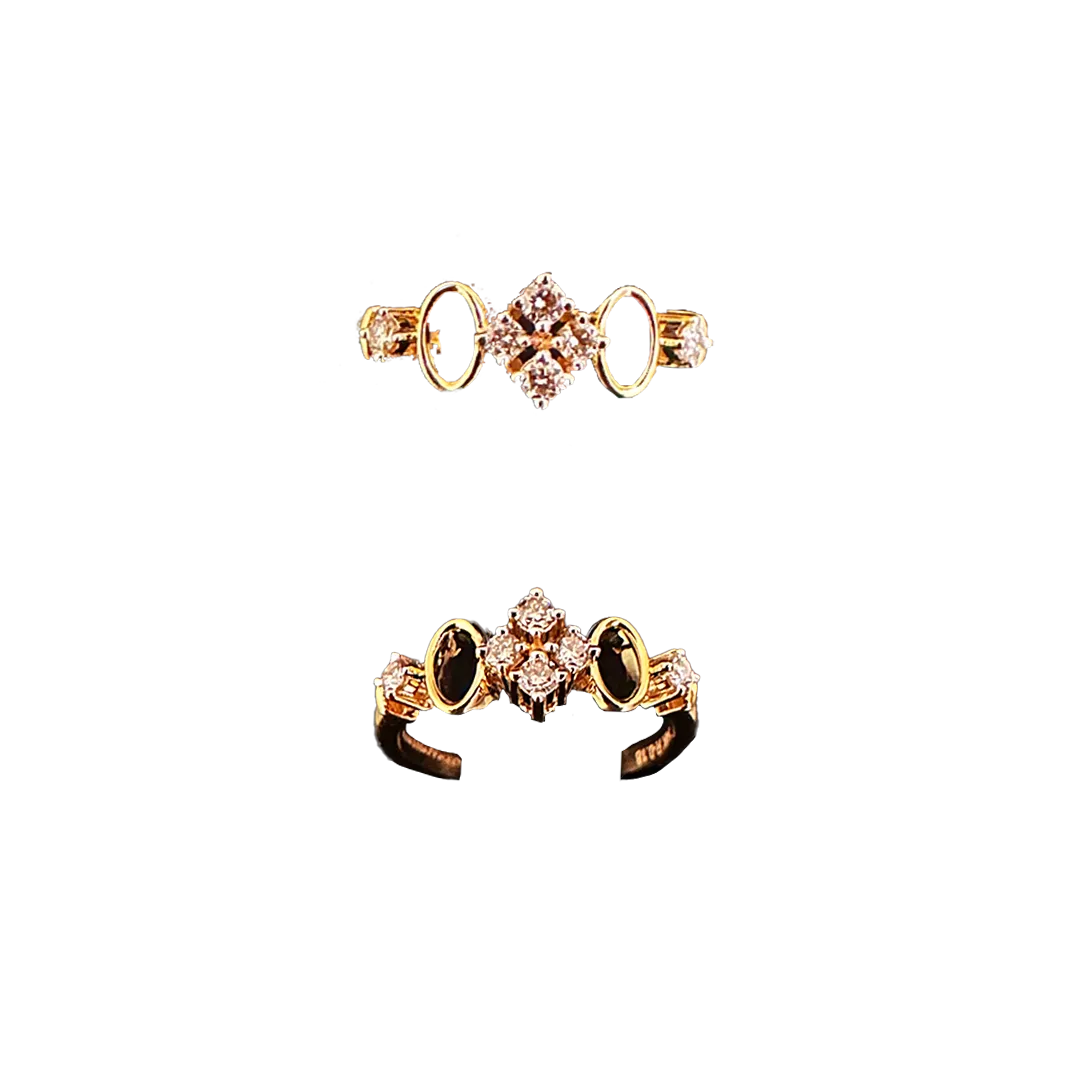 (RDL-733) Diamond Ring, Diamond - 0.18, Gold - 2.510, 14KT