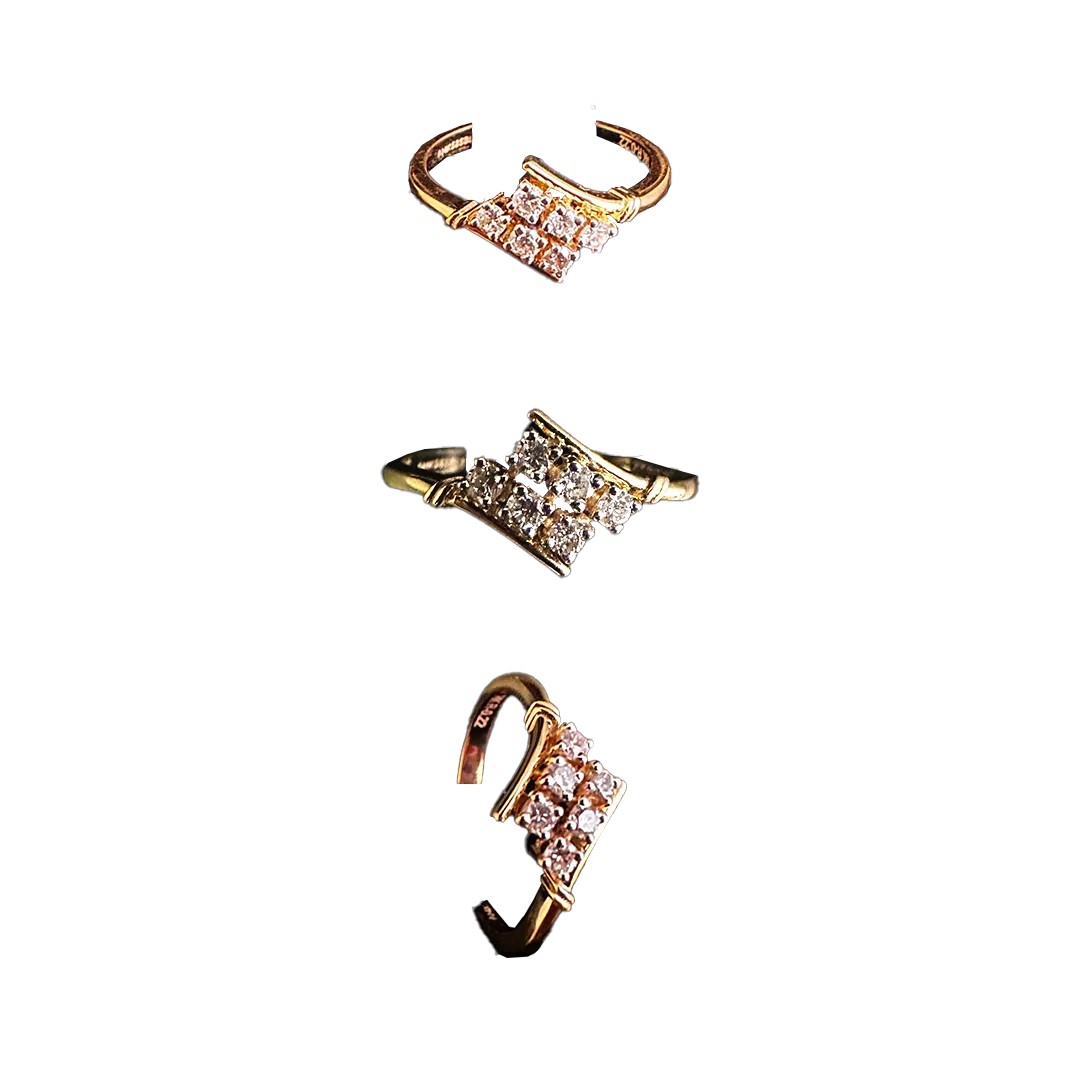 (RDL-734) Diamond Ring, Gold - 2.410 14KT, Diamond - 0.22